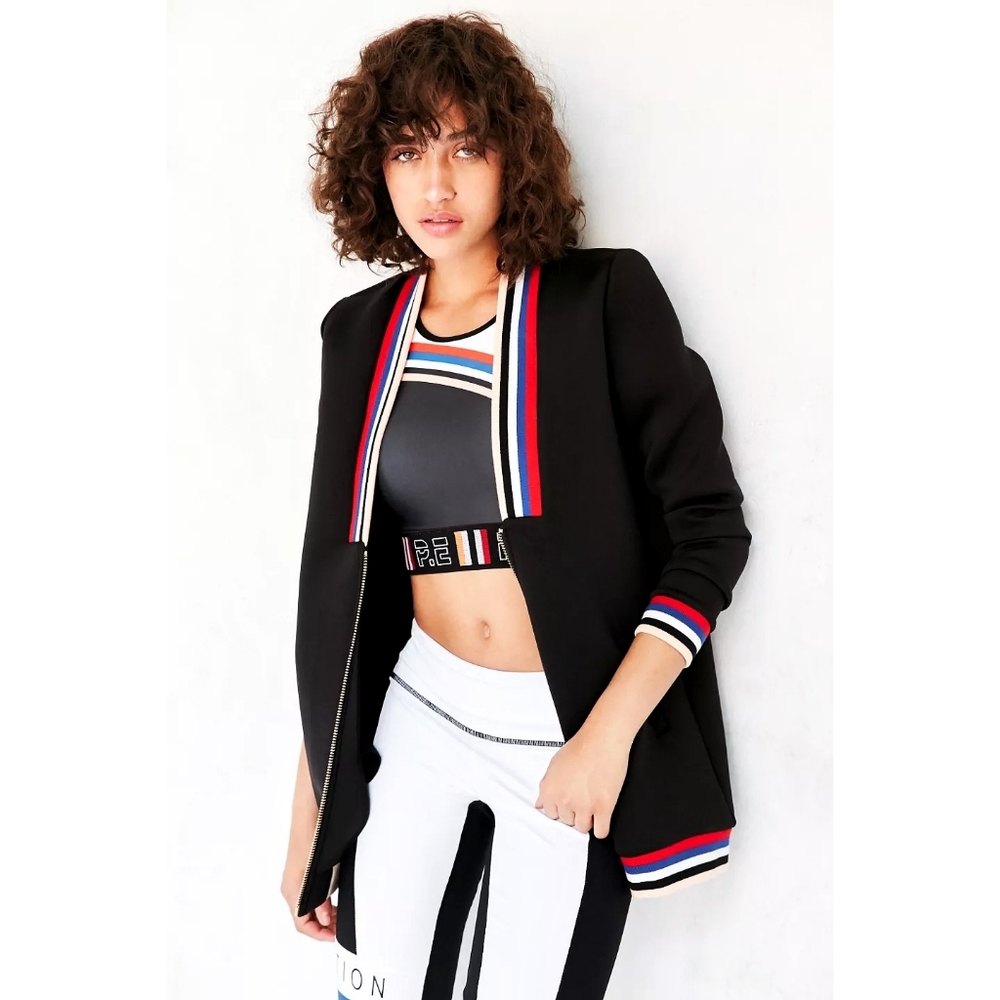 P.E NATION Plunging neckline bomber jacket